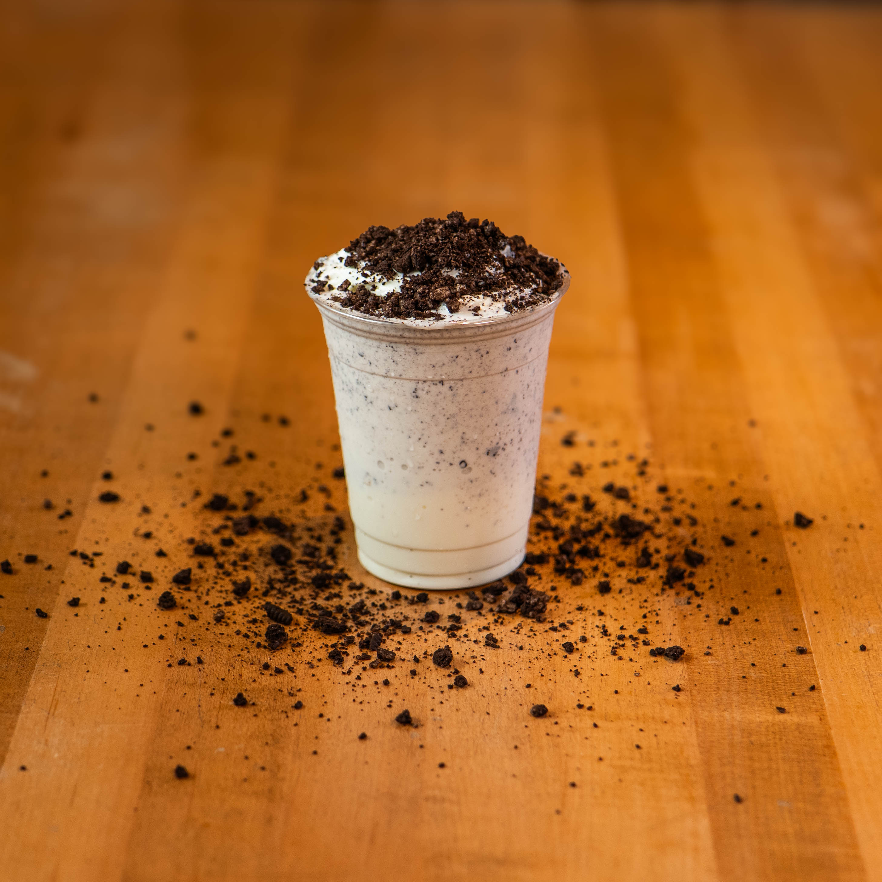 Oreo Blizzy - Real vanilla ice cream blended with crushed Oreo....